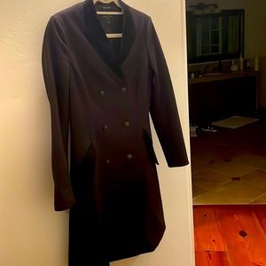 Rag & Bone wool coat with lamb suede trim